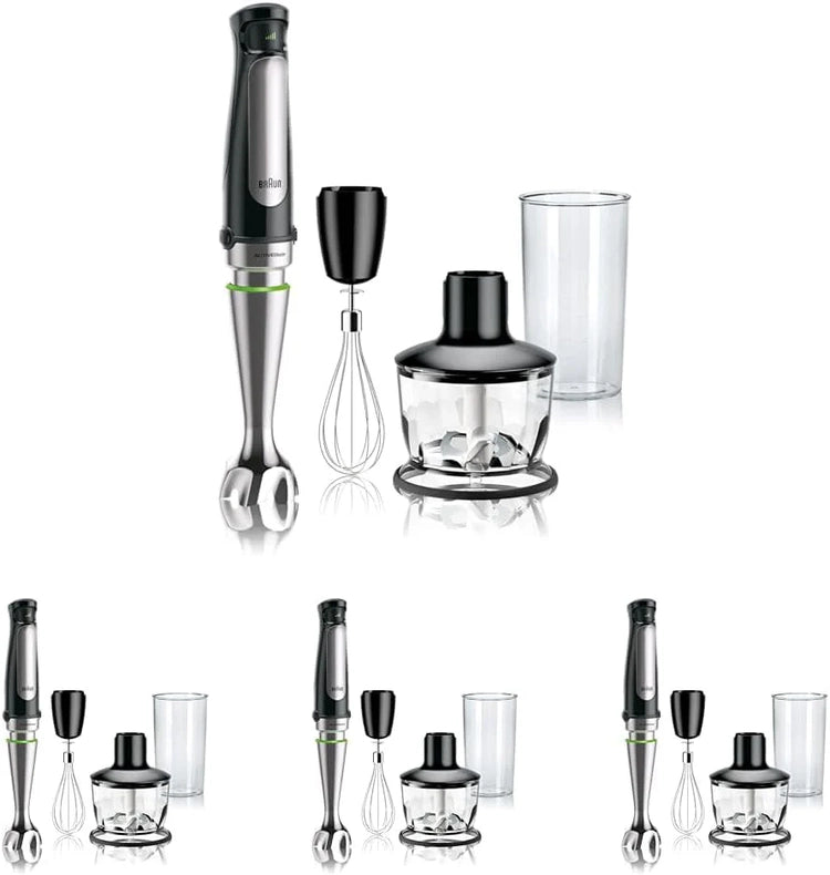 Braun MultiQuick 7 3-in-1 Immersion Blender with Food Processor 锟?Powerful Handheld Electric Stick Blender - Emulsifier for Chopping, Beating & Whisking - Ideal for Soup, Puree, Smoothies & More
