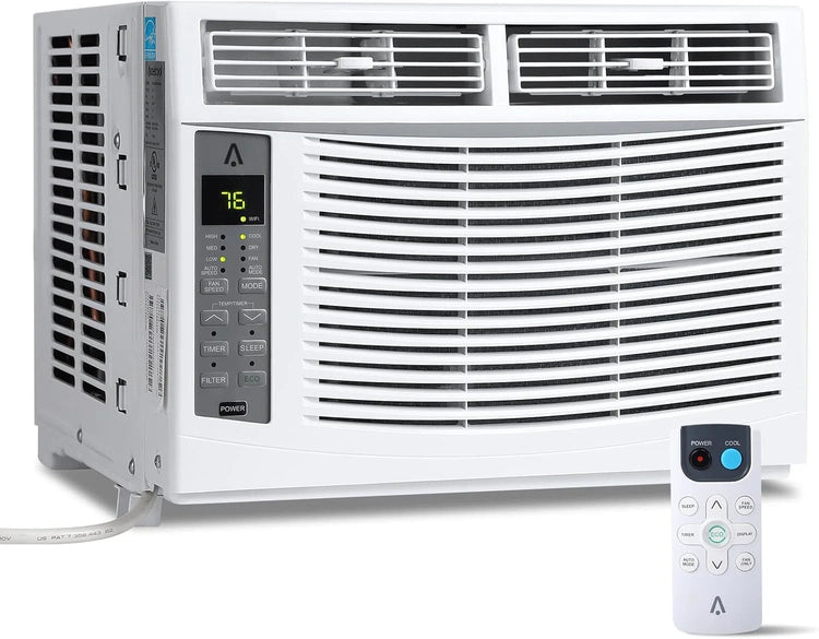 6000 BTU Window Air Conditioner, Cools up to 375 Sq. Ft., WIFI Enabled Energy