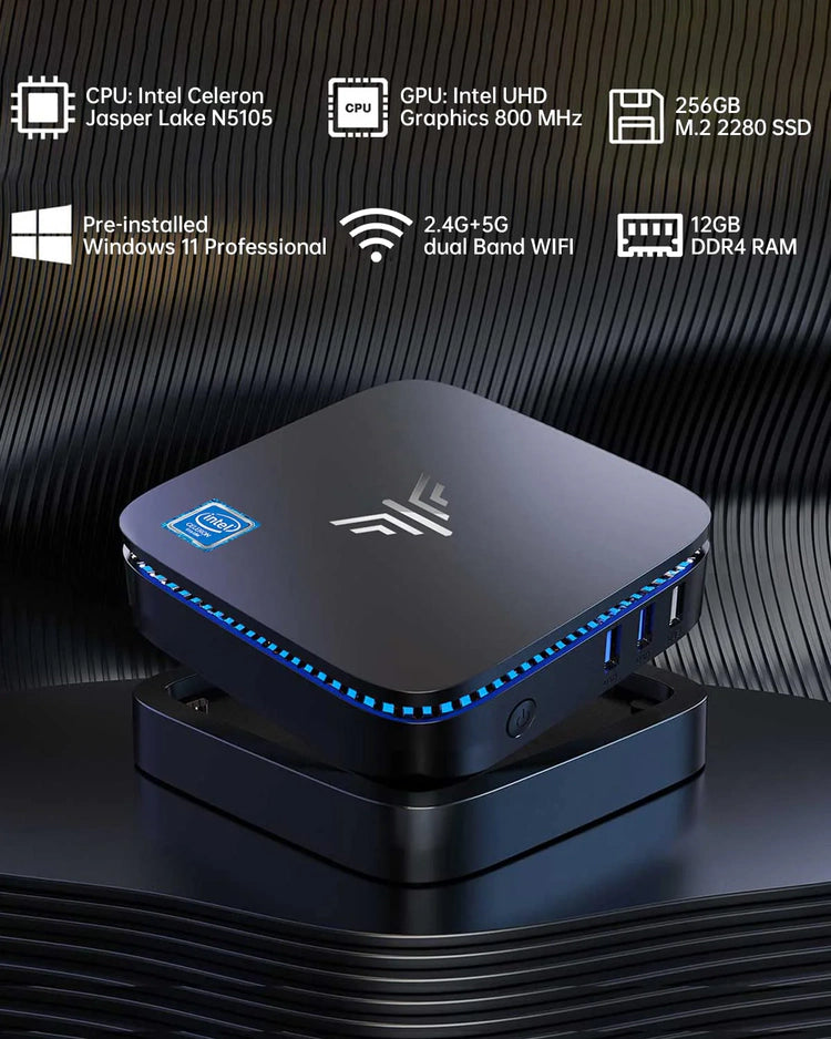 Kamrui Mini PC AK1 Pro 12GB RAM 256GB SSD