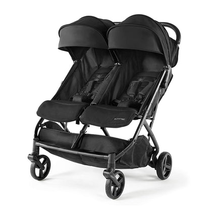 3Dpac CS+ Double Stroller Black ?C Car Seat Compatible Baby Stroller ?C Lightweight Stroller with Convenient One-Hand Fold