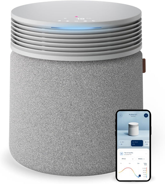 BLUEAIR Air Purifier for Large Rooms & Home - Odor Eliminating Cleans up to 3385 ft虏, HEPASilent, Smart WiFi, Auto Mode, Doubles as Table, Removes Dust, Smoke, Pet Hair, AHAM Verified, Blue Signature