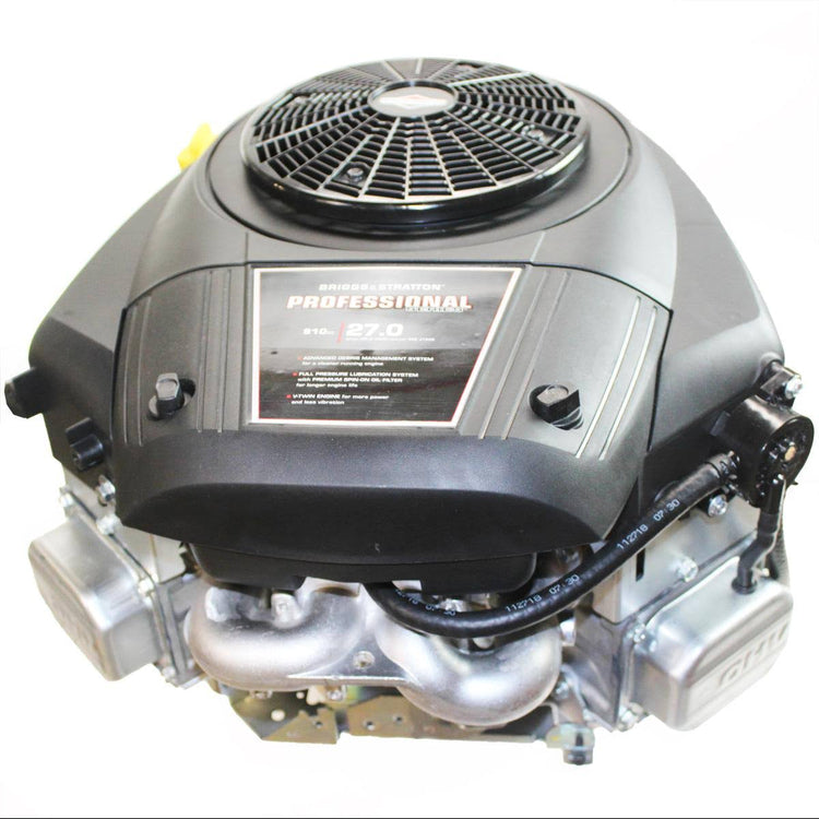 27HP Vertical Engine with 1′′x3-5/32′′ Shaft, Electric Start, 16 Amp, Fuel Pump, Oil Filter – Cast Iron Sleeve