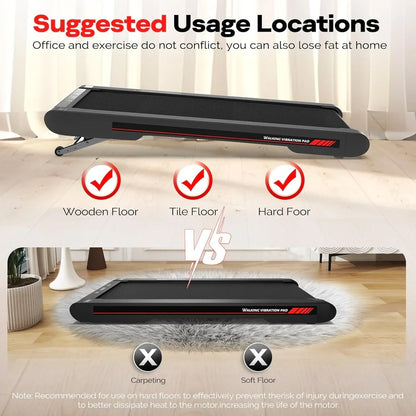 Sperax Walking Vibration Pad with APP 3 in 1 Under Desk Treadmill Walking Treadmill Pad