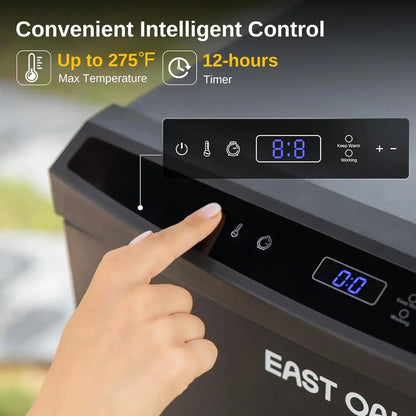 EAST OAK 30" Outdoor Electric Smoker Built-in meat probe smokes up to 6 times longer
