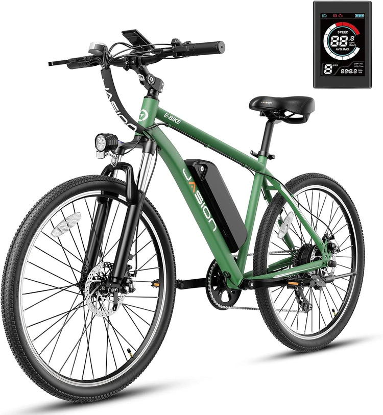 Jasion EB5 Electric Bike for Adults with Peak 40 Miles 20MPH Commuting Electric Mountain Bike