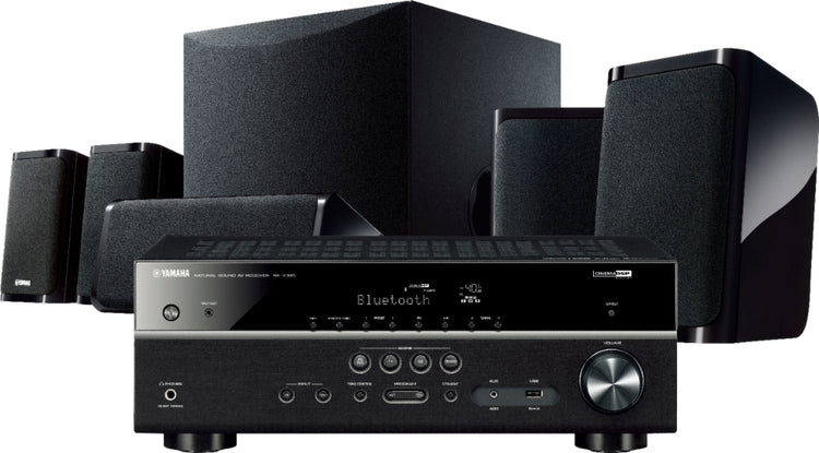 2025 Yamaha – 5.1-Channel 4K Home Theater Speaker System with Powered Subwoofer and Bluetooth Streaming – Black