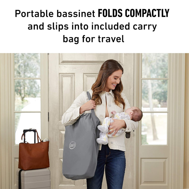 Graco Pack 'n Play Close2Baby Bassinet Playard Features Portable Bassinet Diaper Changer and More Derby