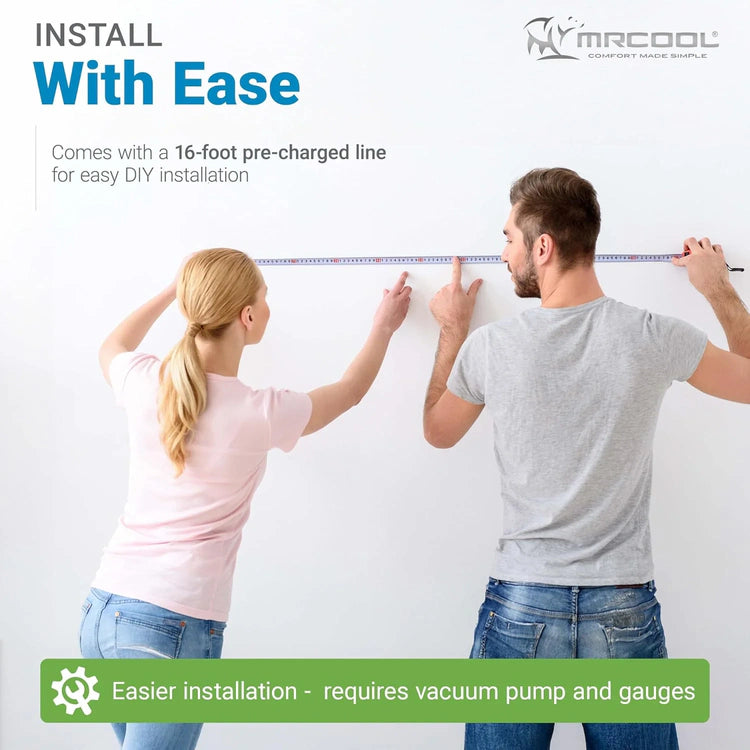 MRCOOL 24000 BTU 230V Ductless Inverter Mini Split Air Conditioner & Heat Pump System, Easy Pro Series - Wall-Mounted AC Unit w/Heating and Cooling for Home, Office & Commercial Space