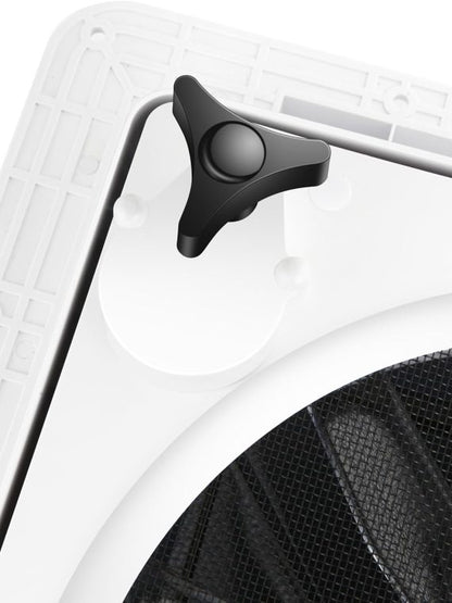 MaxxAir 10 Speed Roof Vent Fan 12V with Thermostat, Rain Sensor, Remote &amp; App Control, 14&prime;&prime;x14&prime;&prime; Reversible Powered Lift