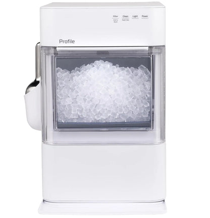GE Profile Opal 2.0 Ultra Nugget Ice Maker with Scale Inhibiting Filter, Scoop Included, 38 lbs in 24 Hours, Pellet Ice Machine with WiFi & Smart Connected, Stainless Steel