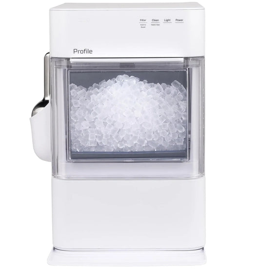 GE Profile Opal 2.0 Ultra Nugget Ice Maker with Scale Inhibiting Filter, Scoop Included, 38 lbs in 24 Hours, Pellet Ice Machine with WiFi & Smart Connected, Stainless Steel