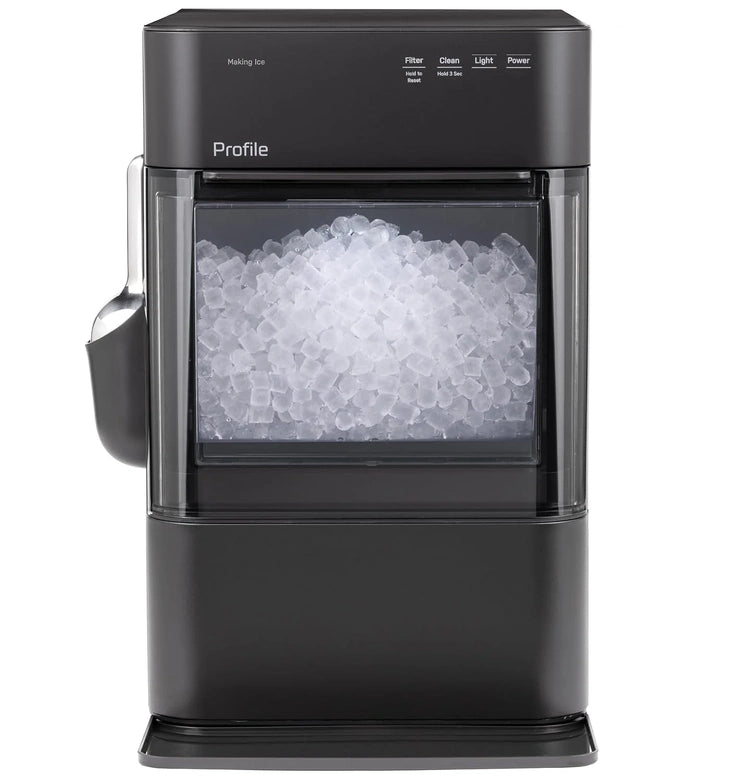 GE Profile Opal 2.0 Ultra Nugget Ice Maker with Scale Inhibiting Filter, Scoop Included, 38 lbs in 24 Hours, Pellet Ice Machine with WiFi & Smart Connected, Stainless Steel