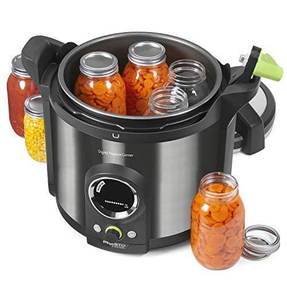 2025 Presto 02144 12Qt Digital Canner, Black Stainless