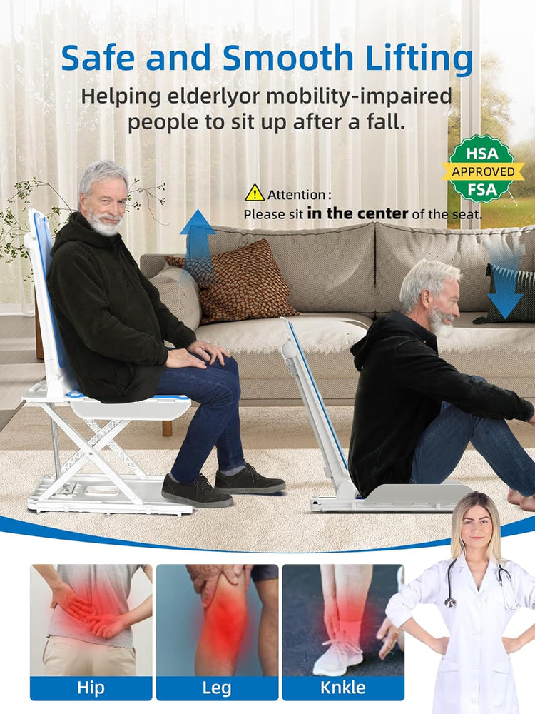 Electric Chair Lift for Elderly, 308lbs Support, Waterproof, Foldable