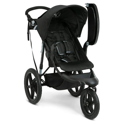Delta Children Apollo Jogging Stroller Shock Absorbing Frame with Large Canopy Recline