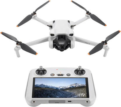 DJI Mini 3, Drones with Camera for Adults 4K, 38-min Flight Time, up to 32800ft (10km) Video Transmission, True Vertical Shooting, GPS Auto Return Integrated, Mini Drone with Camera for Beginners