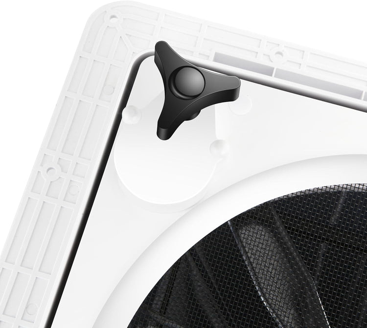 MaxxAir 10 Speed Roof Vent Fan 12V with Thermostat, Rain Sensor, Remote &amp; App Control, 14&prime;&prime;x14&prime;&prime; Reversible Powered Lift