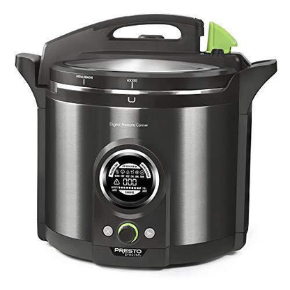 2025 Presto 02144 12Qt Digital Canner, Black Stainless