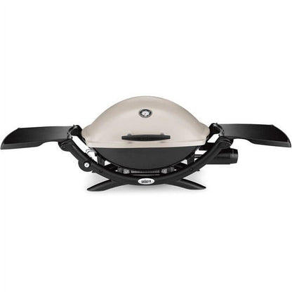 Weber Q 2200 Portable Gas Grill, 1-Burner, Titanium, 12,000 BTU, 280 sq in Cooking Area