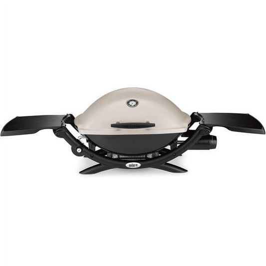 Weber Q 2200 Portable Gas Grill, 1-Burner, Titanium, 12,000 BTU, 280 sq in Cooking Area