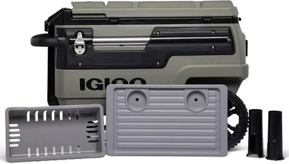 70Qt Wheeled Cooler Insulated Hard Shell Ice Chest