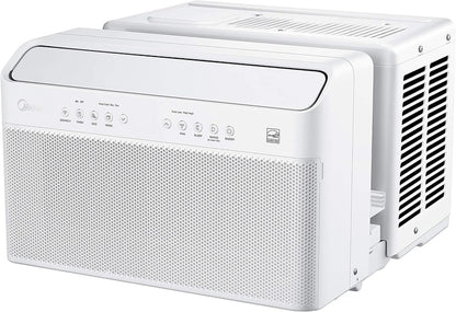 U-Shaped Inverter Window Air Conditioner 12,000BTU with Open Window Flexibility, Robust Installation,Extreme Quiet, 35% Energy Saving, Smart Control, Alexa, Remote, Bracket Included.