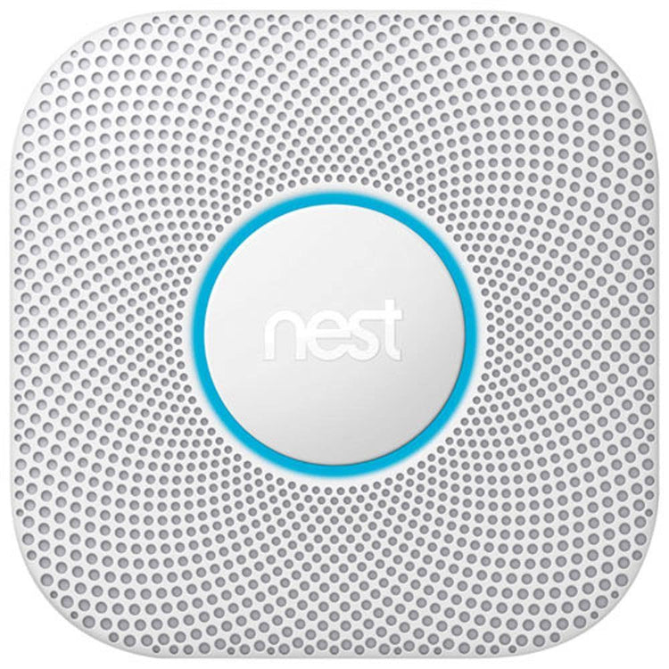 Google Nest Protect 2nd Gen Wired Smoke & CO Alarm with Voice Alerts and Phone Notifications