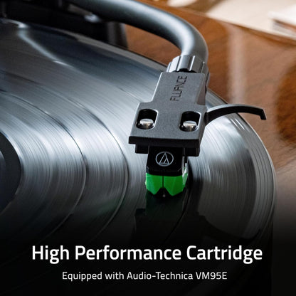Fluance RT81+ Vinyl Turntable, VM95E Cartridge, Walnut
