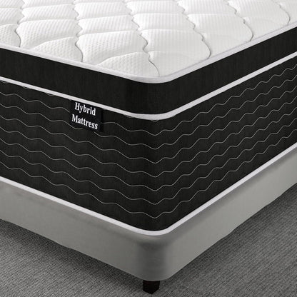 Full Size Mattress, 10 Inch Full Size Mattress in a Box, Medium Plush Hybrid Mattress
