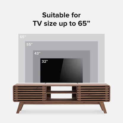 mopio Ensley 59" Walnut TV Stand for 55/60/65 inch TV