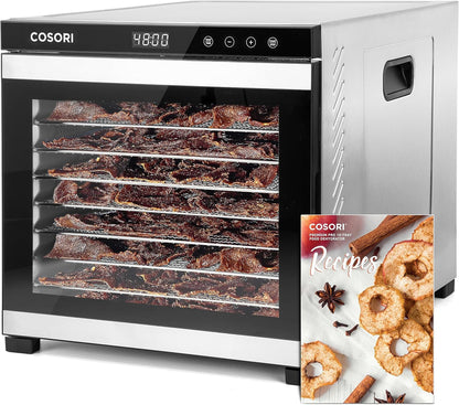 COSORI Food Dehydrator Bigger Than 7 Trays With Large 6.5" Drying Space 600W Power