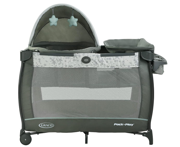 Graco Pack 'n Play Close2Baby Bassinet Playard Features Portable Bassinet Diaper Changer and More Derby