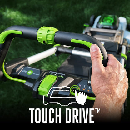 EGO Power+ LM2102SP-A 21-Inch 56-Volt Lithium-ion Self-Propelled Cordless Lawn Mower (2) 4.0Ah Battery and Rapid Charger Included