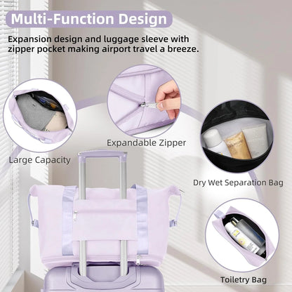 6-piece luggage set, expandable hardshell suitcase set with spinner wheels, lightweight rolling luggage set