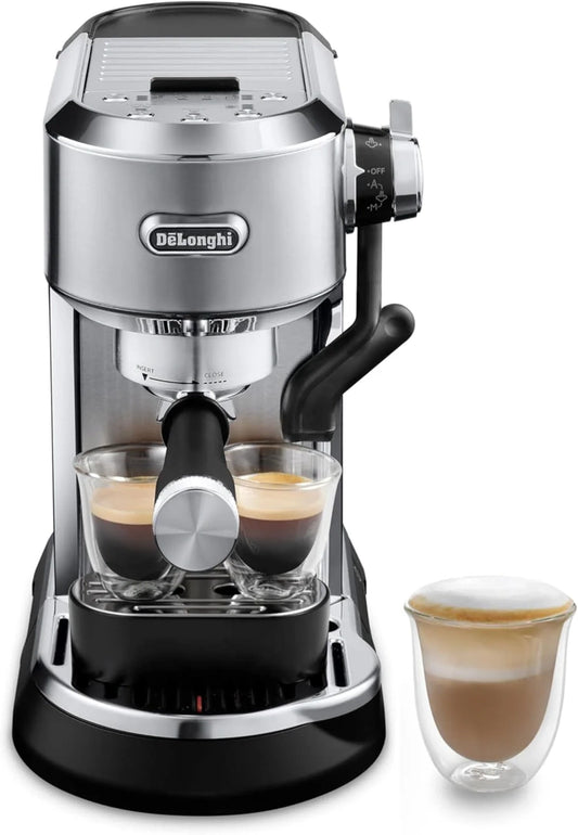 De'Longhi Classic Espresso Machine with Milk Frother, 15-Bar Pump & Temperature Control