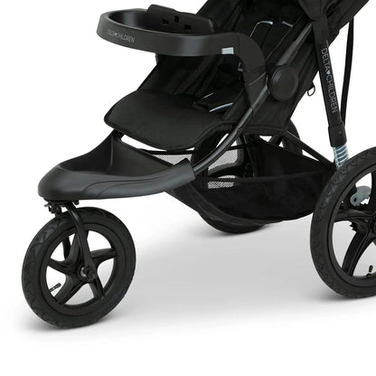 Delta Children Apollo Jogging Stroller Shock Absorbing Frame with Large Canopy Recline
