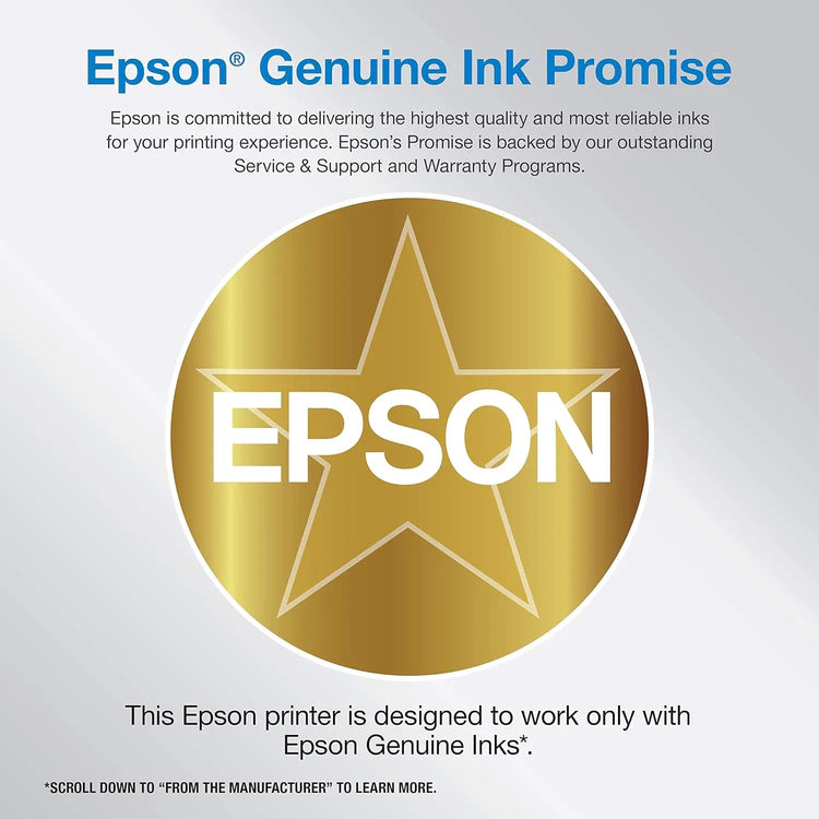 Epson EcoTank ET 4800 Wireless All in One Inkjet Printer, White &ndash; Cartridge Free, Scanner, Copier, Fax, ADF, Ethernet, Home Office