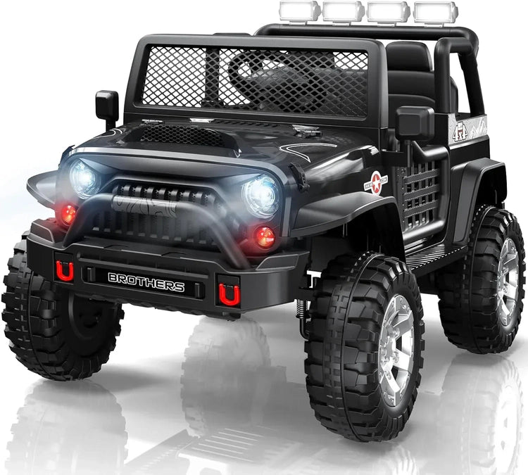 L8 Ride On Car 2 Seater 12V Kids Electric Car Remote Control 4-Wheel Suspension Bluetooth Speaker