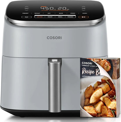 COSORI Air Fryer 9-in-1 Compact & Large 6-Qt Fast Turbo Modes Precise Heat for Even Results