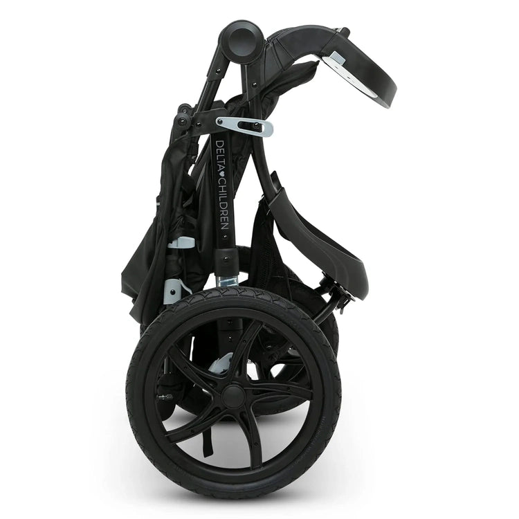Delta Children Apollo Jogging Stroller Shock Absorbing Frame with Large Canopy Recline