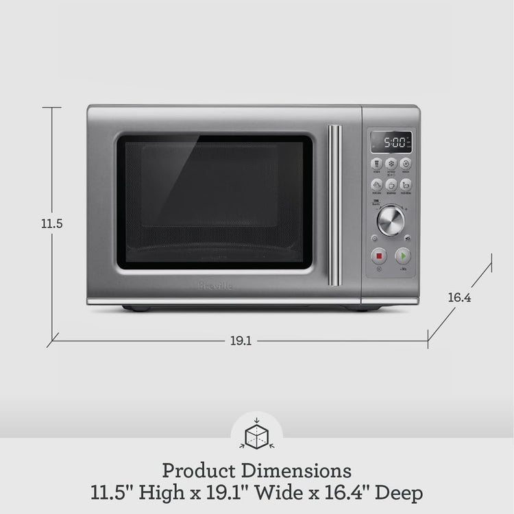 Breville BMO650SIL1BUC1 Compact Countertop Microwave