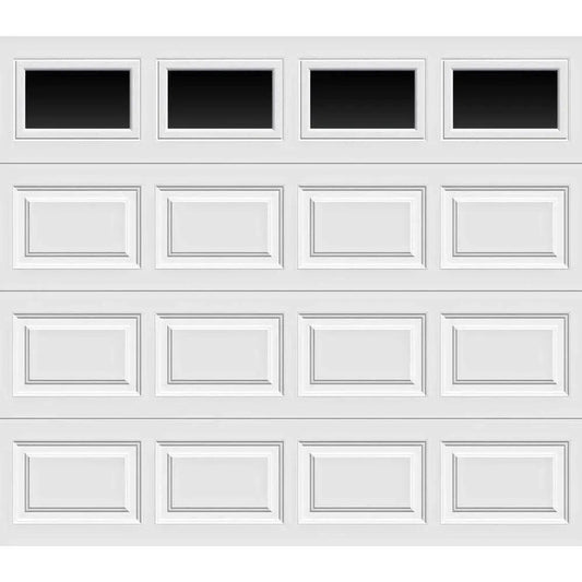 Classic Collection 8 ft. x 7 ft. 6.5 R-Value Insulated Garage Door with Plain Windows A768954