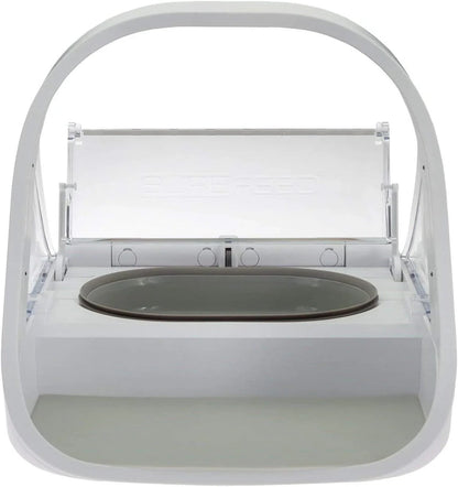 Automatic Pet Feeder -Microchip Pet Feeder - MPF001 - Suitable for Both Wet and Dry Food - Bonus eOutletDeals Pet Towel