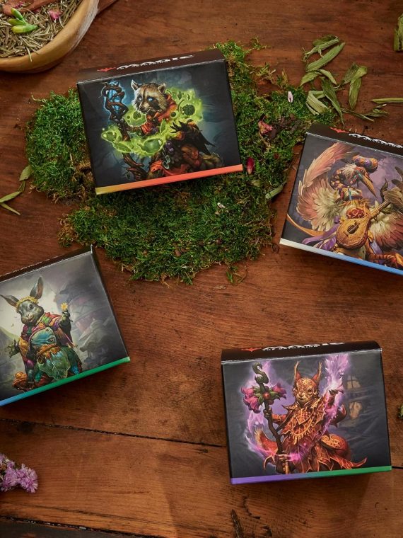 2025 Magic: The Gathering Bloomburrow Commander Deck Bundle – Includes All 4 Decks (Animated Army  Family Matters  Peace Offering  and Squirreled Away)