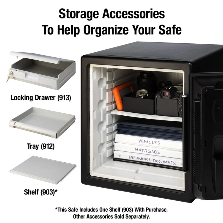 SentrySafe SFW123CS Fire-Resistant Safe and Waterproof Safe with Dial Combination Lock 1.23 Cu. ft.