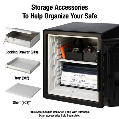 SentrySafe SFW123CS Fire-Resistant Safe and Waterproof Safe with Dial Combination Lock 1.23 Cu. ft.
