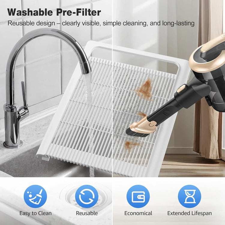KNKA Air Purifier for Home Bedroom Large Room Up to 1,695 Ft虏 in 1 Hr, HEPA Air Cleaner with Washable Pre-Filter, AQI Display, ECO Mode, Sleep Mode, Pet Mode for Pets, Dust, Pollen, APH4000