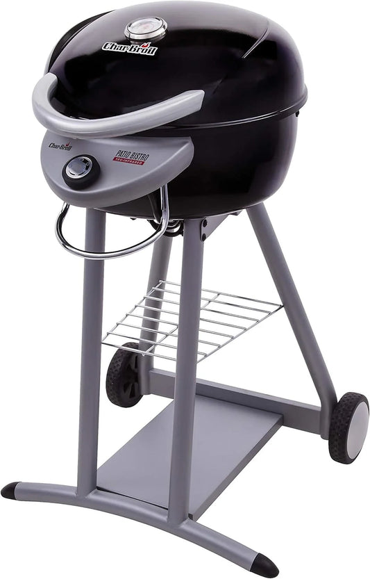 Charbroil 3-in-1 Dual Fuel Outdoor Bistro Pro Electric Grill & Griddle + Charcoal Mode BBQ