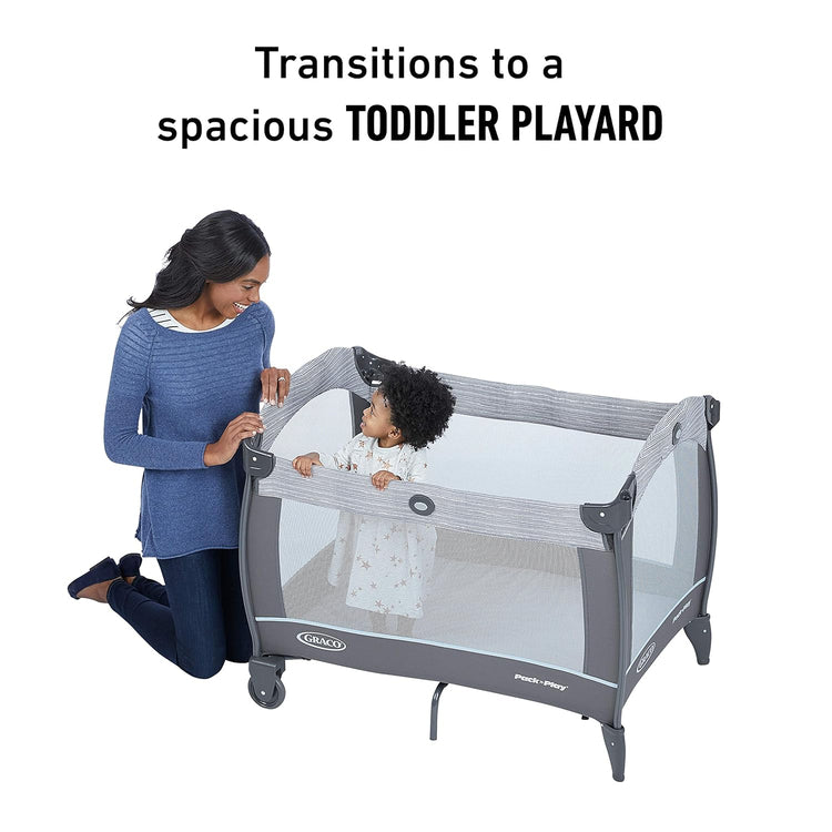 Graco Pack 'n Play Close2Baby Bassinet Playard Features Portable Bassinet Diaper Changer and More Derby