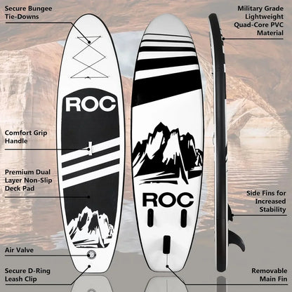ROC inflatable stand-up paddle board SUP paddle board accessories Anti-slip comfortable deck